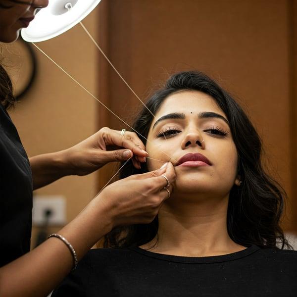 Upper Lip Threading